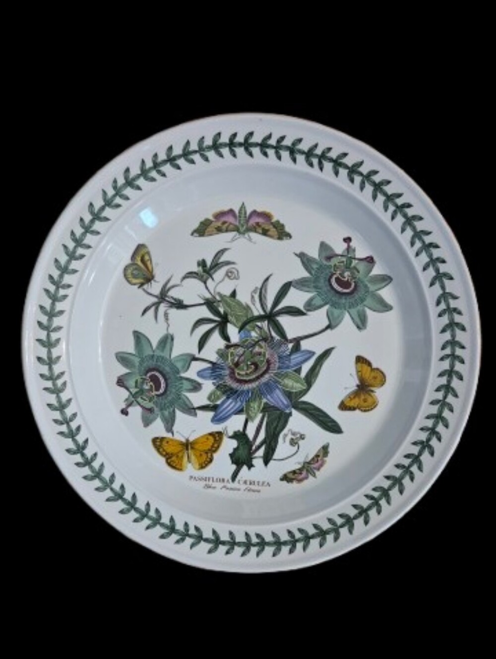 NWOT Portmeirion Botanic Garden Passion Flower Deep Platter